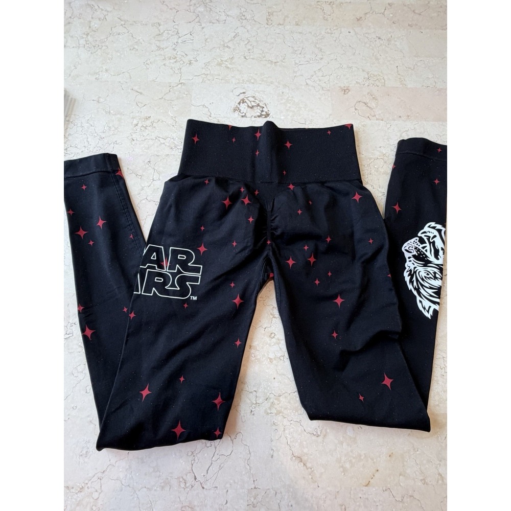 Darc Sport Women's Star Wars Power Everson Scrunch Ankle Leggings S Black/Red - Picture 5 of 10